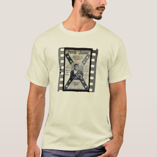 Jesse James Film Poster T-shirt (Voorkant)