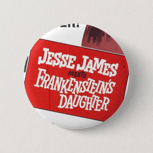 Jesse James Frankenstein Daughter-knop Ronde Button 5,7 Cm (Voorkant)