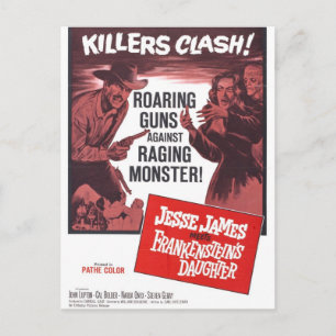 Jesse James Meets Frankenstein Daughter Briefkaart