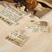 Jesse James Outlaw Bank Robber Comic Book Legpuzzel (Zijkant)