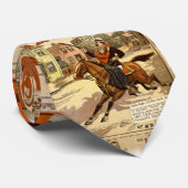 Jesse James Outlaw Bank Robber Comic Book Stropdas (Opgerold)