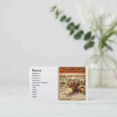 Jesse James Outlaw Bank Robber Comic Book Visitekaartje (Staand voorkant)