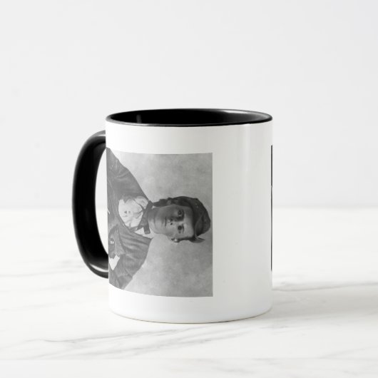 Jesse James Portrait Fotograaf uitschuren Mok (Voorkant links)