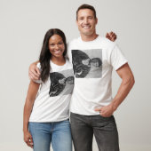 Jesse James Portrait Fotograaf uitschuren T-shirt (Unisex)