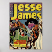 Jesse James-  stripboek Poster (Voorkant)
