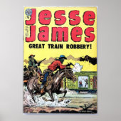 Jesse James Train Robbery Poster (Voorkant)