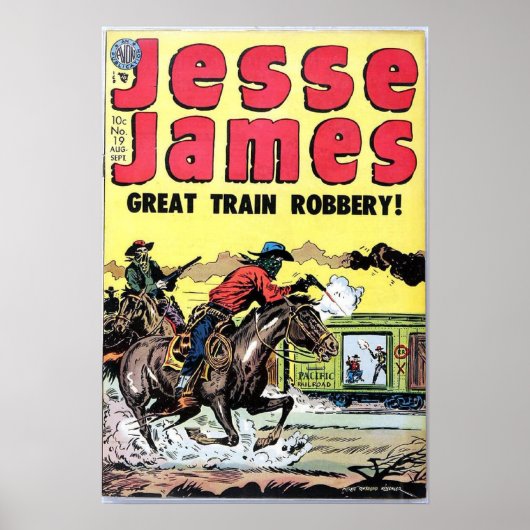 Jesse James Train Robbery Poster (Voorkant)