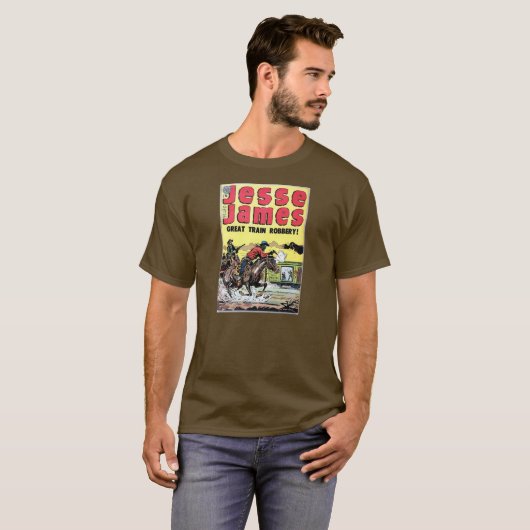 Jesse James Train Robbery T-shirt (Voorkant volledig)