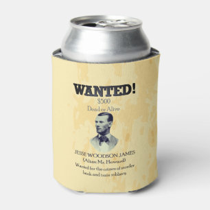 Jesse James Wanted Outlaw 🚨 Wild West Verenigde S Blikjeskoeler