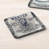 Jesse James Wanted Poster Drankjes Onderzetter (Linkerzijde)