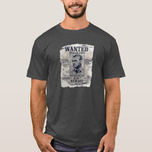 Jesse James Wanted Poster T-shirt