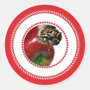 Jesse Tree Apple-Sticker Ronde Sticker