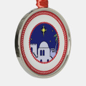 Jesse Tree Bethlehem #1 Metalen Ornament (Rechts)