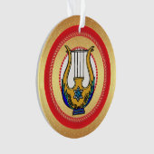 Jesse Tree David's Harp Day 13 Ornament (voorkant)