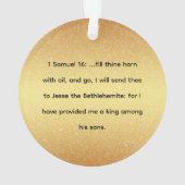 Jesse Tree David's Harp Day 13 Ornament (achterkant)