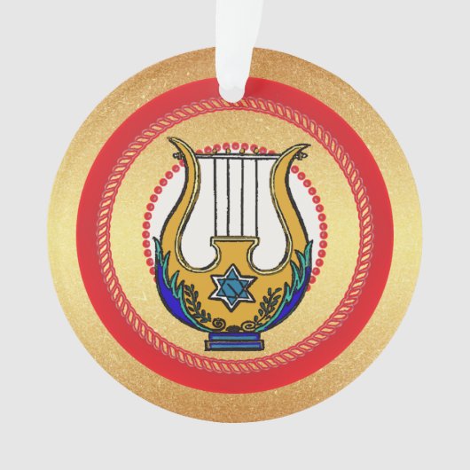 Jesse Tree David's Harp Day 13 Ornament (voorkant)