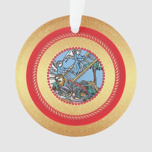 Jesse Tree Jacob's Ladder Day 8 Ornament (voorkant)