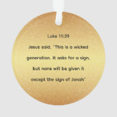 Jesse Tree Jonah en Whale Day 17 Ornament (achterkant)