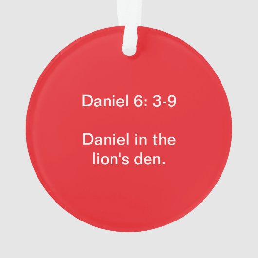 Jesse Tree Lion Ornament (achterkant)