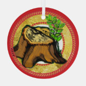 Jesse Tree 'Root of Jesse' 2 Glas Ornament (Achterkant)