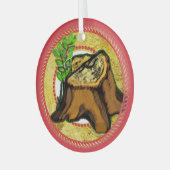 Jesse Tree 'Root of Jesse' 2 Glas Ornament (Voorkant links)