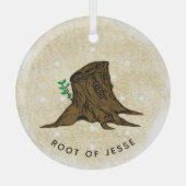 Jesse Tree 'Root of Jesse' Glas Ornament (Voorkant)