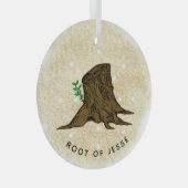 Jesse Tree 'Root of Jesse' Glas Ornament (Voorkant Rechts)