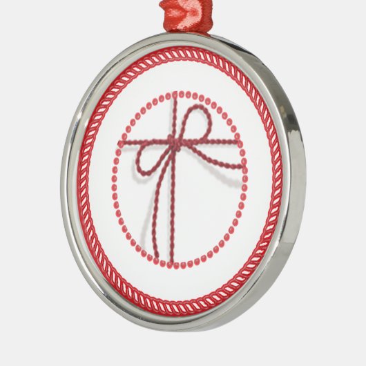 Jesse Tree Scarlet Cord Ornament #1 (Links)