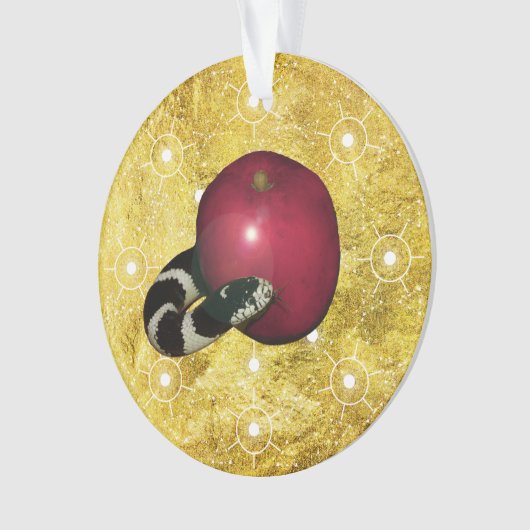 Jesse Tree Serpent Apple Ornament (voorkant)