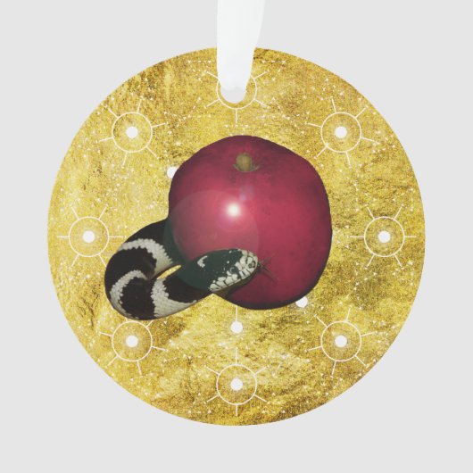 Jesse Tree Serpent Apple Ornament (voorkant)