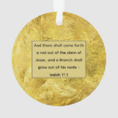 Jesse Tree Sprouting Stump Ornament (achterkant)