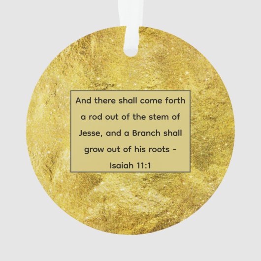 Jesse Tree Sprouting Stump Ornament (achterkant)