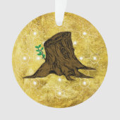 Jesse Tree Sprouting Stump Ornament (voorkant)