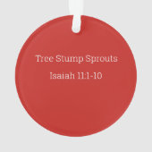 Jesse Tree Stump Sprouts Ornament (achterkant)