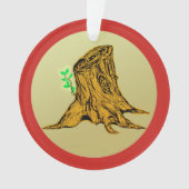 Jesse Tree Stump Sprouts Ornament (voorkant)