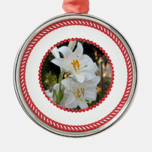 Jesse Tree White Lily Ornament #1