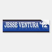 Jesse Ventura '12 Blue Reflection Bumpersticker (Voorkant)