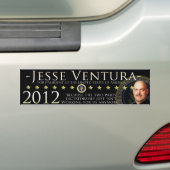 Jesse Ventura 2012 Bumpersticker - zwart (Op auto)