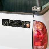 Jesse Ventura 2012 Bumpersticker - zwart (Op Truck)