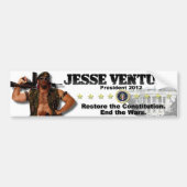Jesse Ventura 2012 - Herstel van de grondwet Bumpersticker (Voorkant)