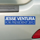 Jesse Ventura Plain Blue 2012 Bumpersticker (Op auto)
