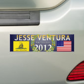 Jesse Ventura voor President 2012 - marine, olive Bumpersticker (Op auto)