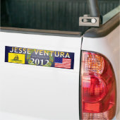 Jesse Ventura voor President 2012 - marine, olive Bumpersticker (Op Truck)
