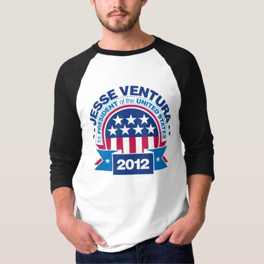 Jesse Ventura voor President 2012 T-shirt (Voorkant)