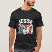 Jesse Verjaardag Patriottische Voornaam Gepersonal T-shirt (Voorkant)