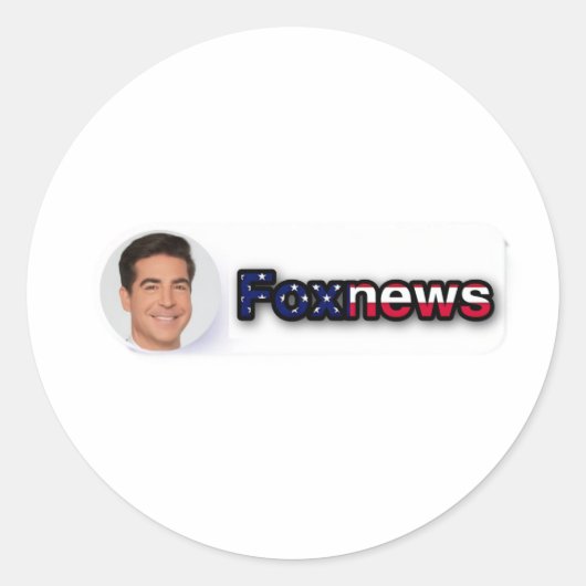Jesse Watters Ronde Sticker (Voorkant)