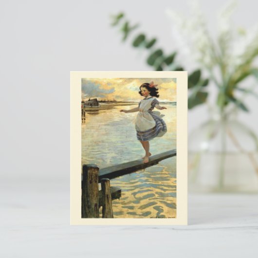 Jesse Willcox Smith's "The Little Em" Briefkaart (Staand voorkant)