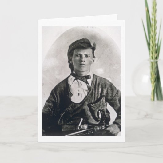 Jesse Woodson James (foto b/w) Kaart (Voorkant)