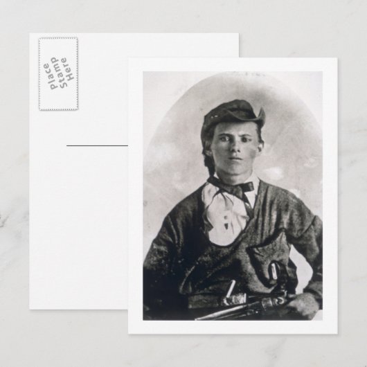 Jesse Woodson James (foto op foto) Briefkaart (Voorkant / Achterkant)