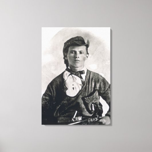 Jesse Woodson James (foto op foto) Canvas Afdruk (Voorkant)